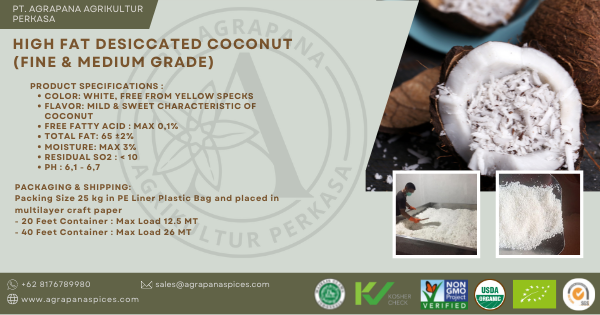 DESICCATED COCONUT / DC